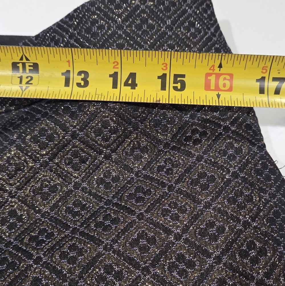Ann Taylor LOFT Pants 8 Marisa Metallic Brocade Jacquard Pencil Ankle NWOT. - Picture 8 of 12